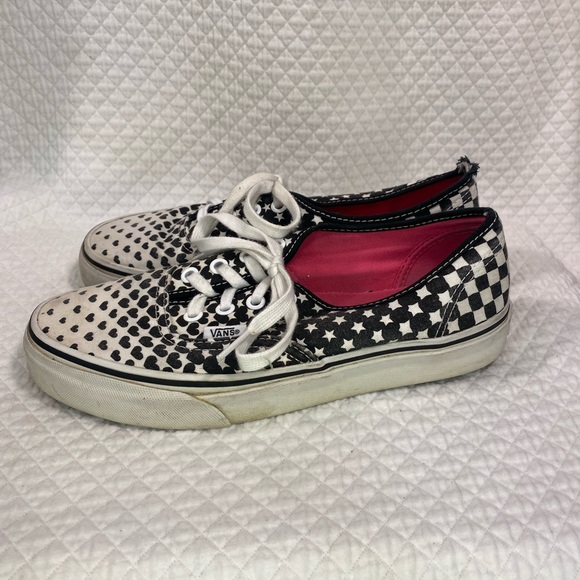 Vans Heart Fade to Checkered Black White - Picture 8 of 9